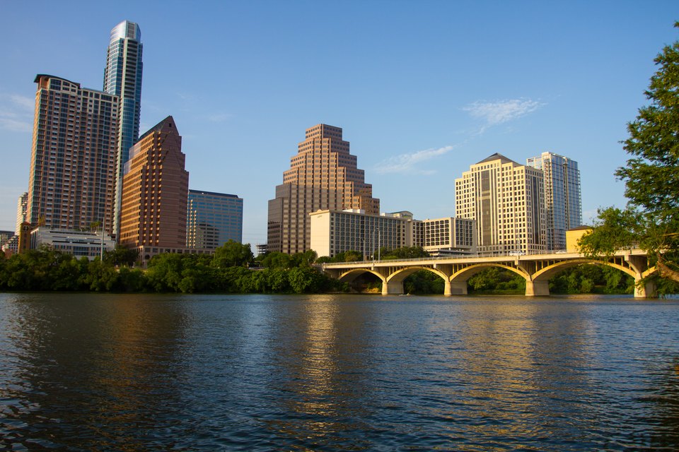 Downtown Austin across Lady Bird Lake